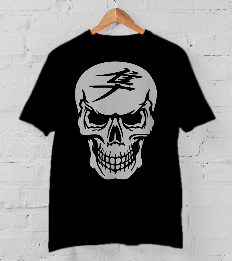 Hayabusa Skull Japanese Kanji Symbol T-Shirt