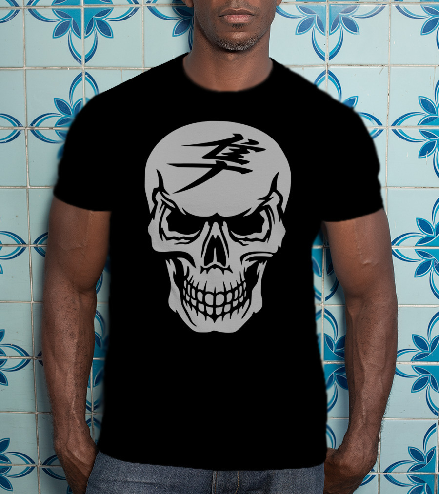 Hayabusa Skull Japanese Kanji Symbol T-Shirt