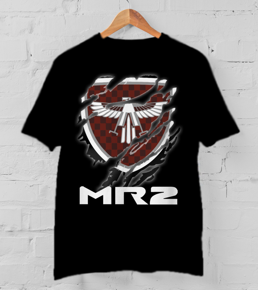 Toyota Mr2 Checker Shield Eagle Rip T-Shirt