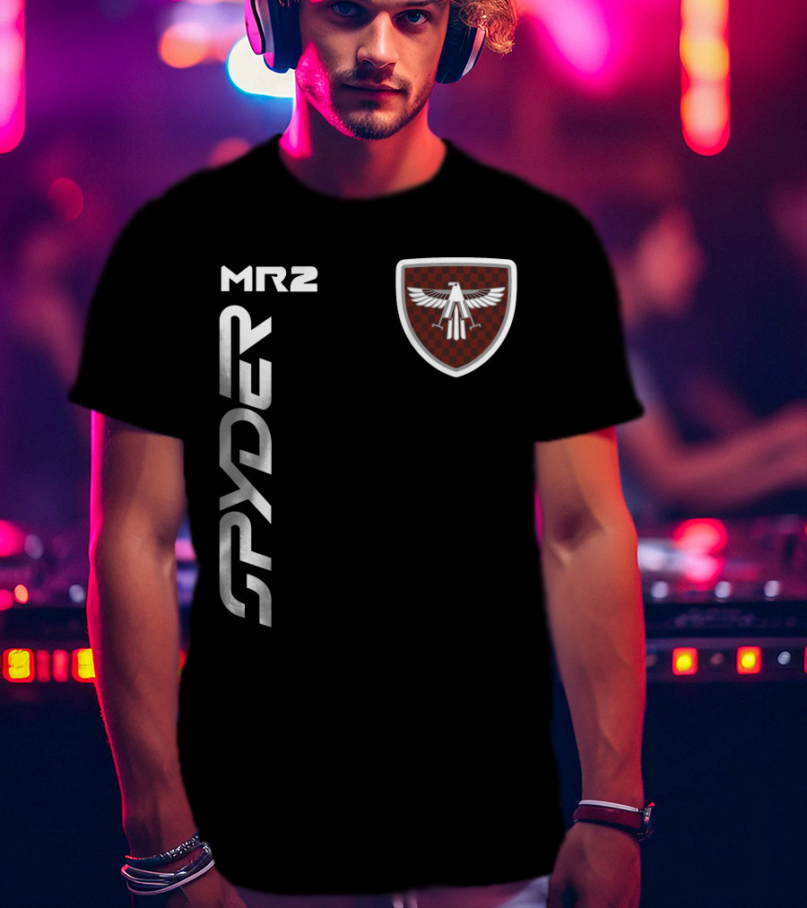 Spyder Mr2 Falcon Emblem Vertical Layout T-Shirt