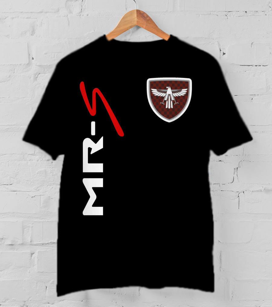 Mr-S Toyota Racing Logo With Red Stylized Text And Eagle Badge T-Shirt