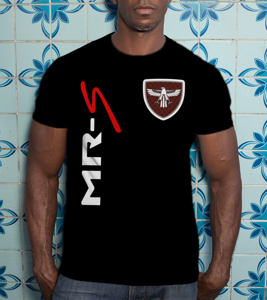 Mr-S Toyota Racing Logo With Red Stylized Text And Eagle Badge T-Shirt