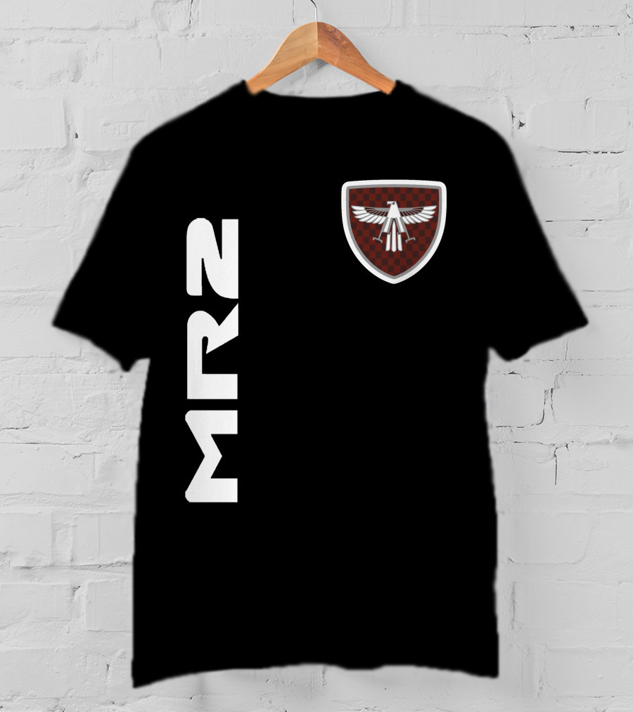 Mr2 03 Eagle Emblem Racing Checkerboard Crest T-Shirt