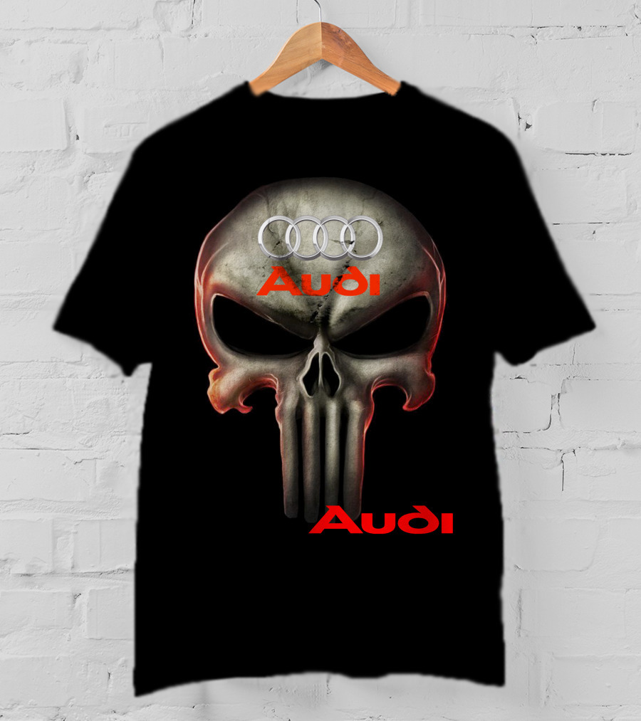 Audi Skull 08 Rings T-Shirt