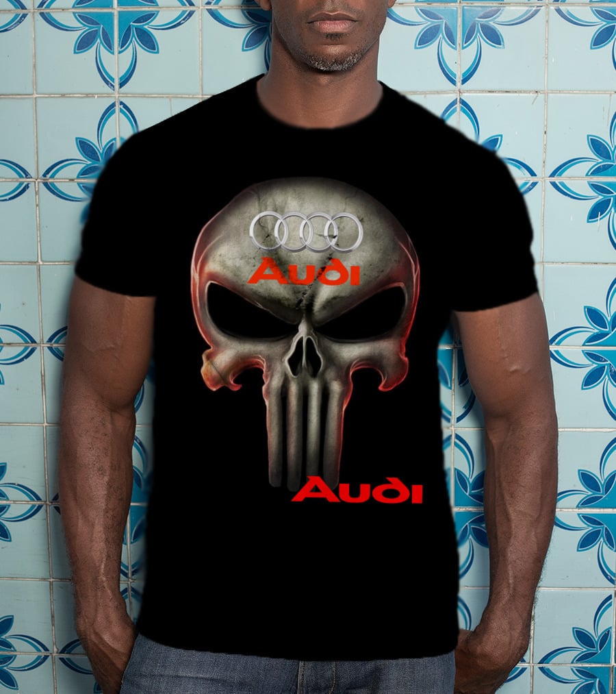 Audi Skull 08 Rings T-Shirt