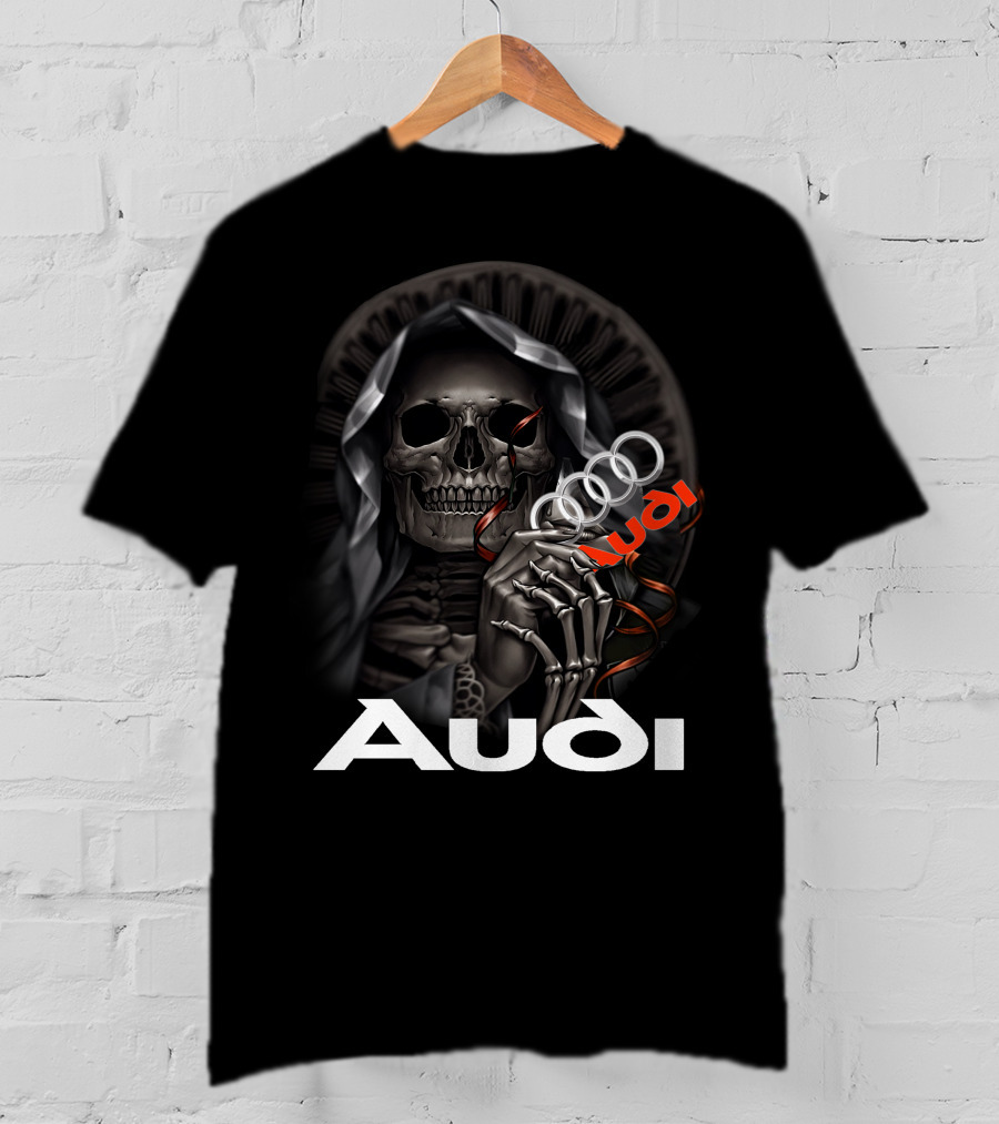 Audi Skull Grim Reaper Holding Rings T-Shirt