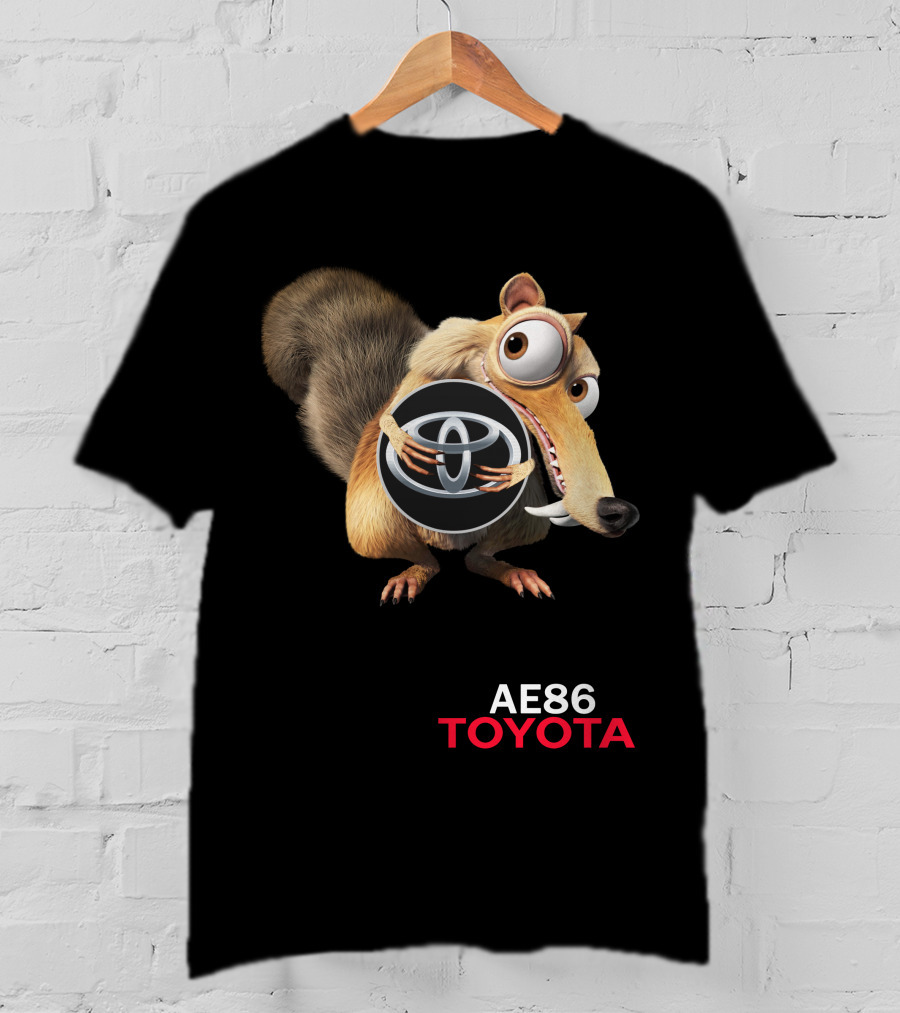 Ae86 Toyota 05 Ice Age Scrat Holding T-Shirt