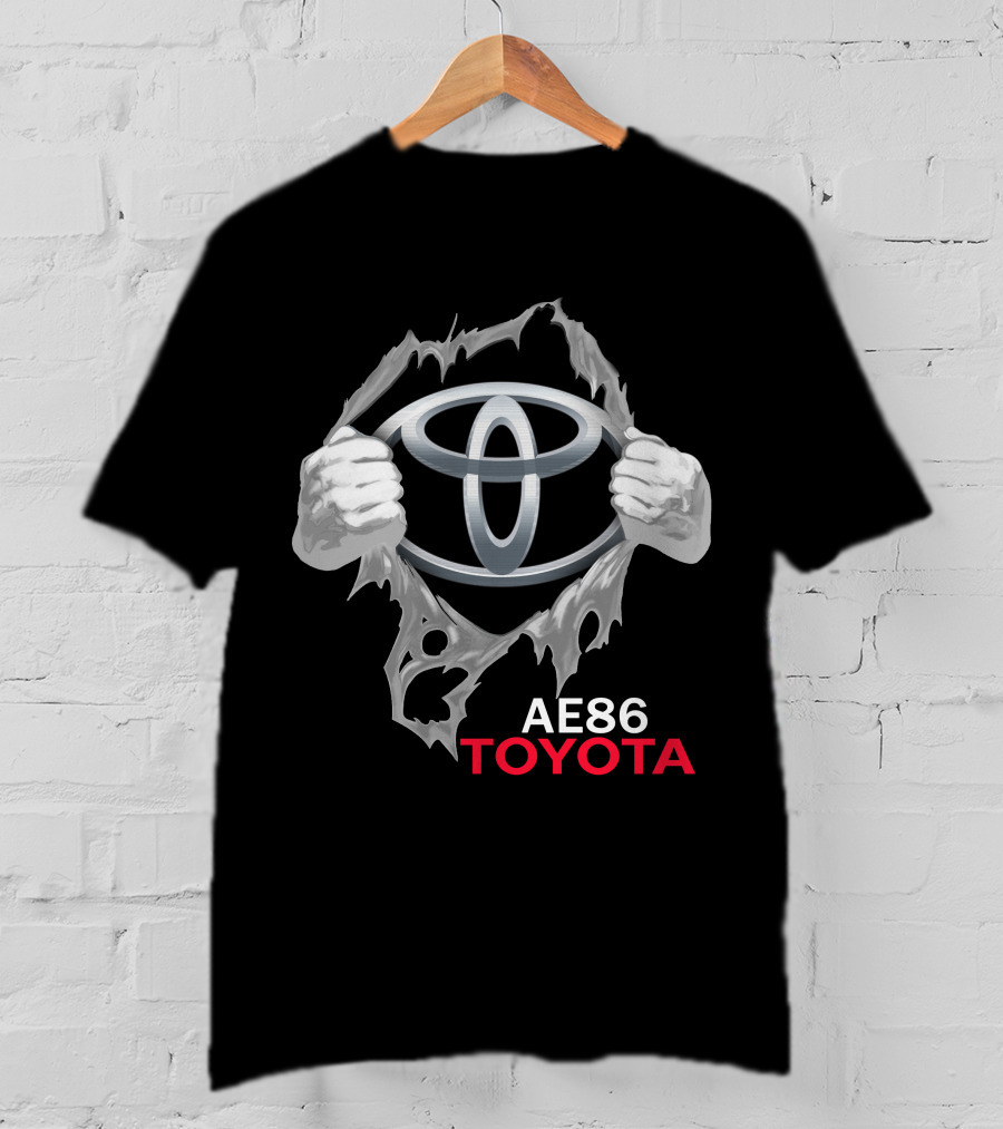 Ae86 Toyota Logo Ripped T-Shirt