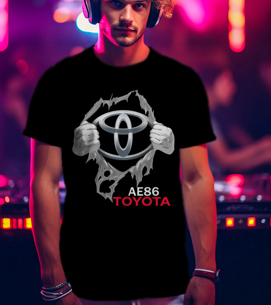 Ae86 Toyota Logo Ripped T-Shirt