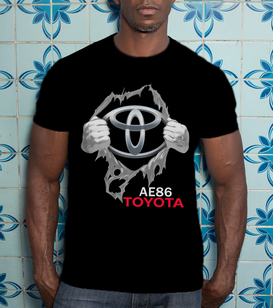 Ae86 Toyota Logo Ripped T-Shirt