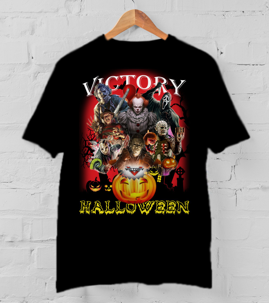 Victory Halloween Horror Movie Icons T-Shirt