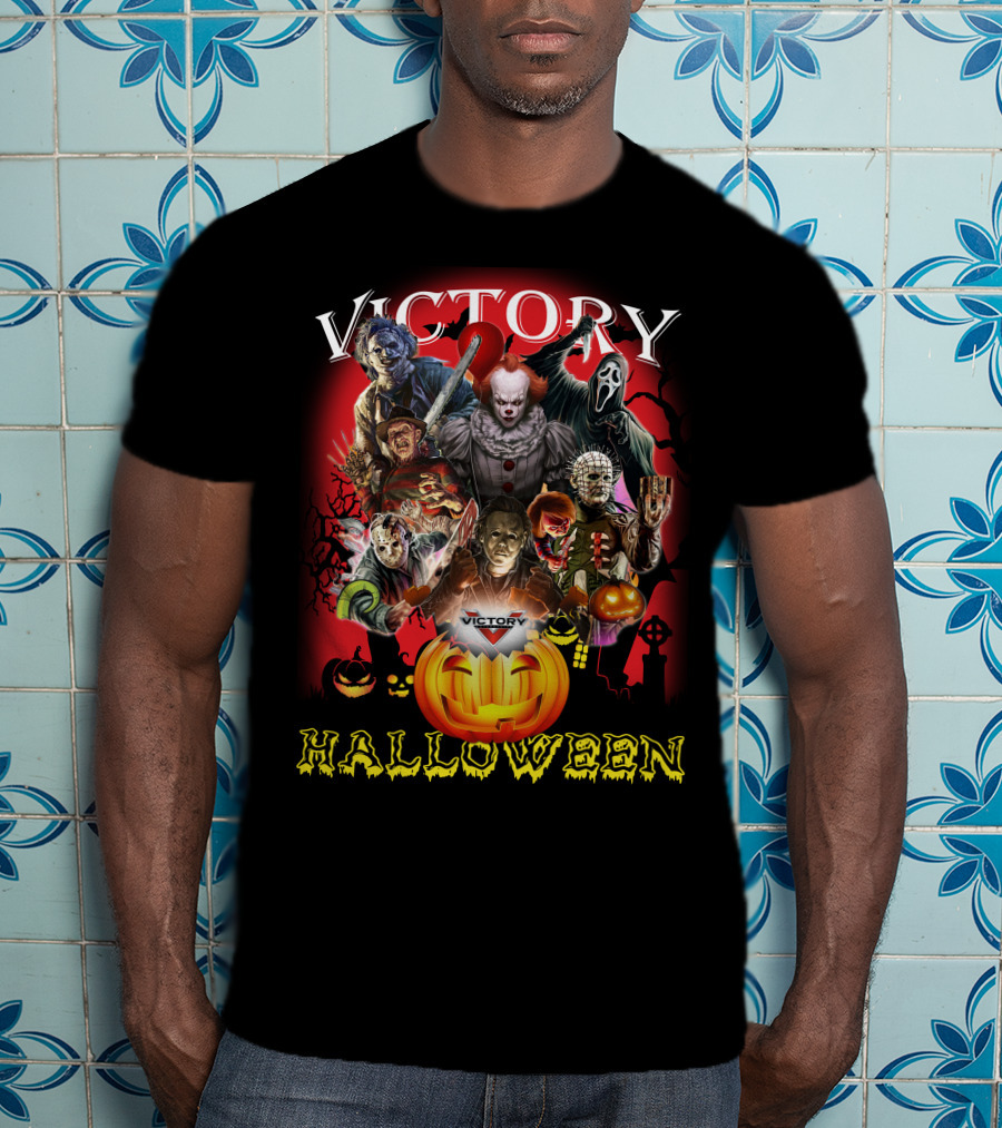 Victory Halloween Horror Movie Icons T-Shirt