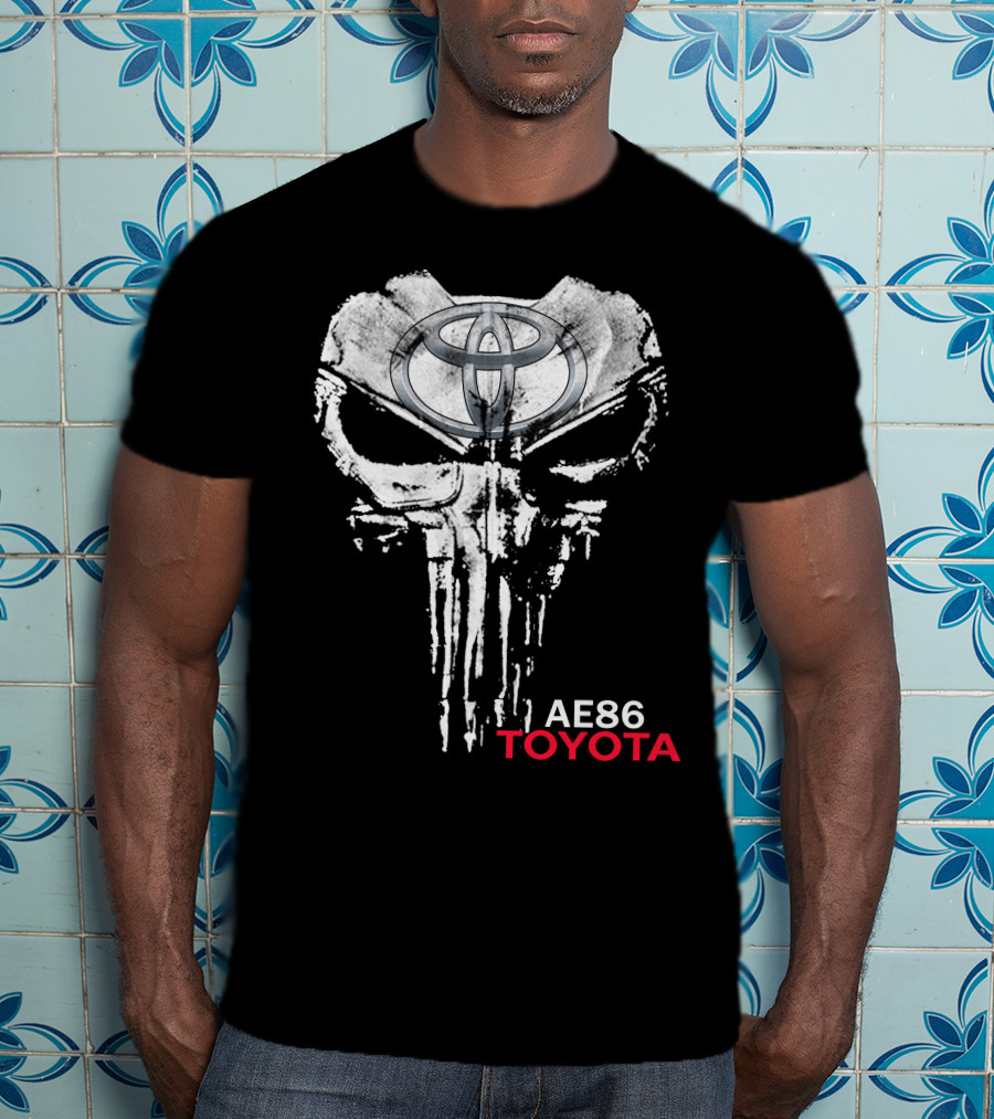 Ae86 Toyota Punisher Skull T-Shirt