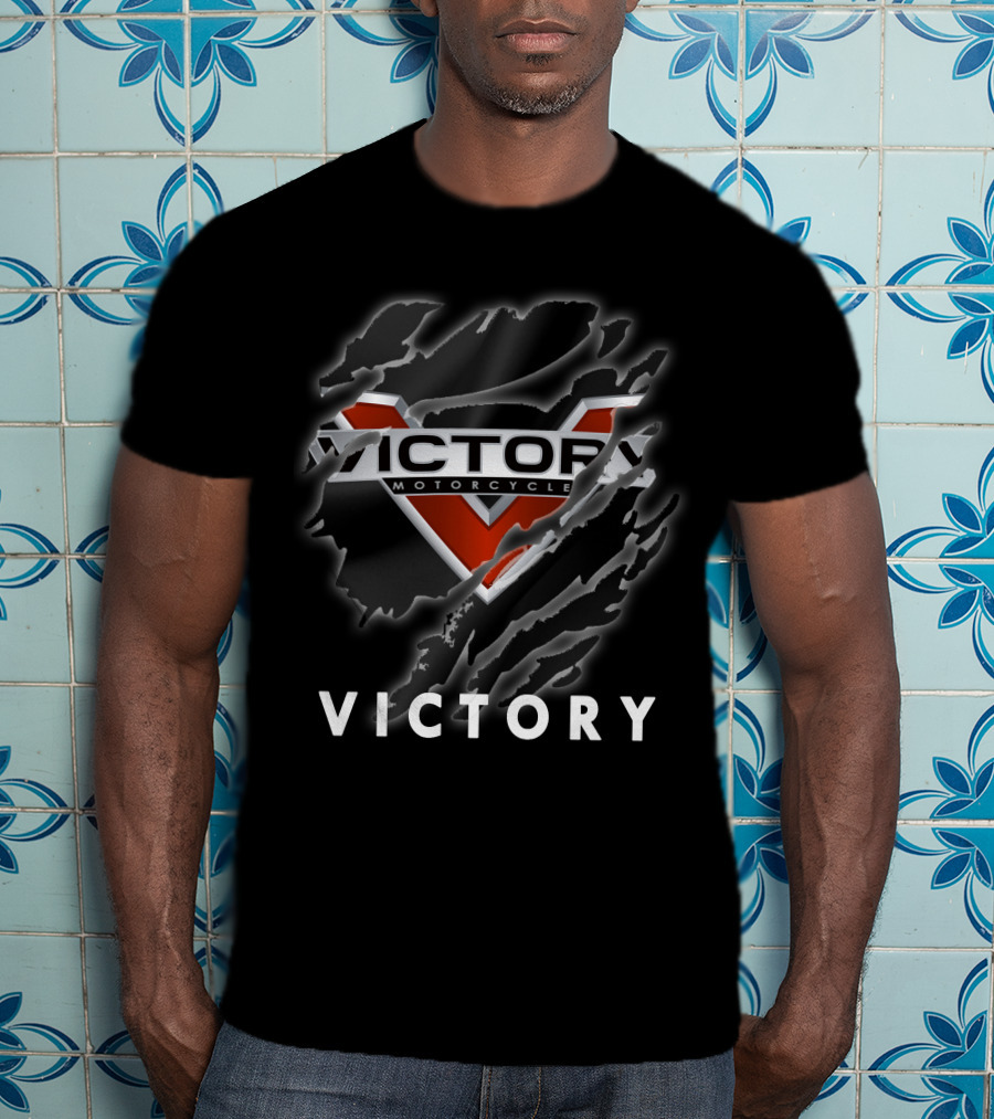 Victory Motorcycles Logo Claw Marks T-Shirt