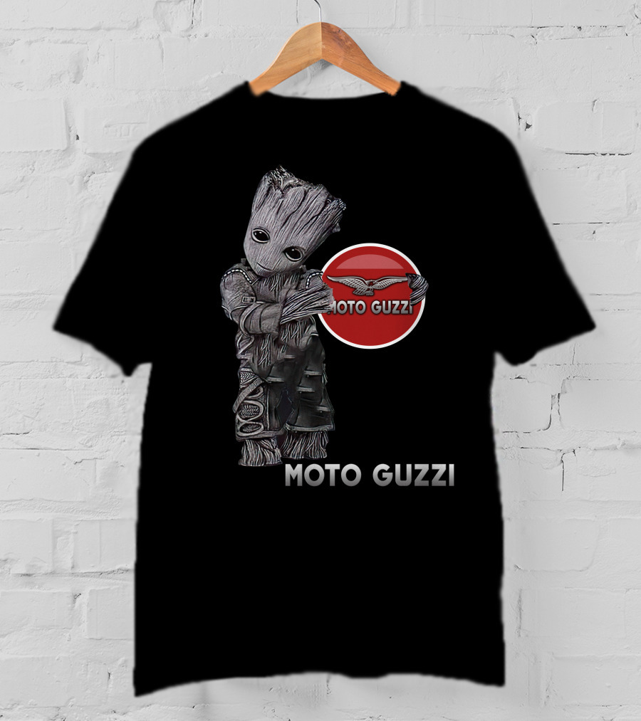 Moto Guzzi Groot Guardians Of The Galaxy Crossover T-Shirt