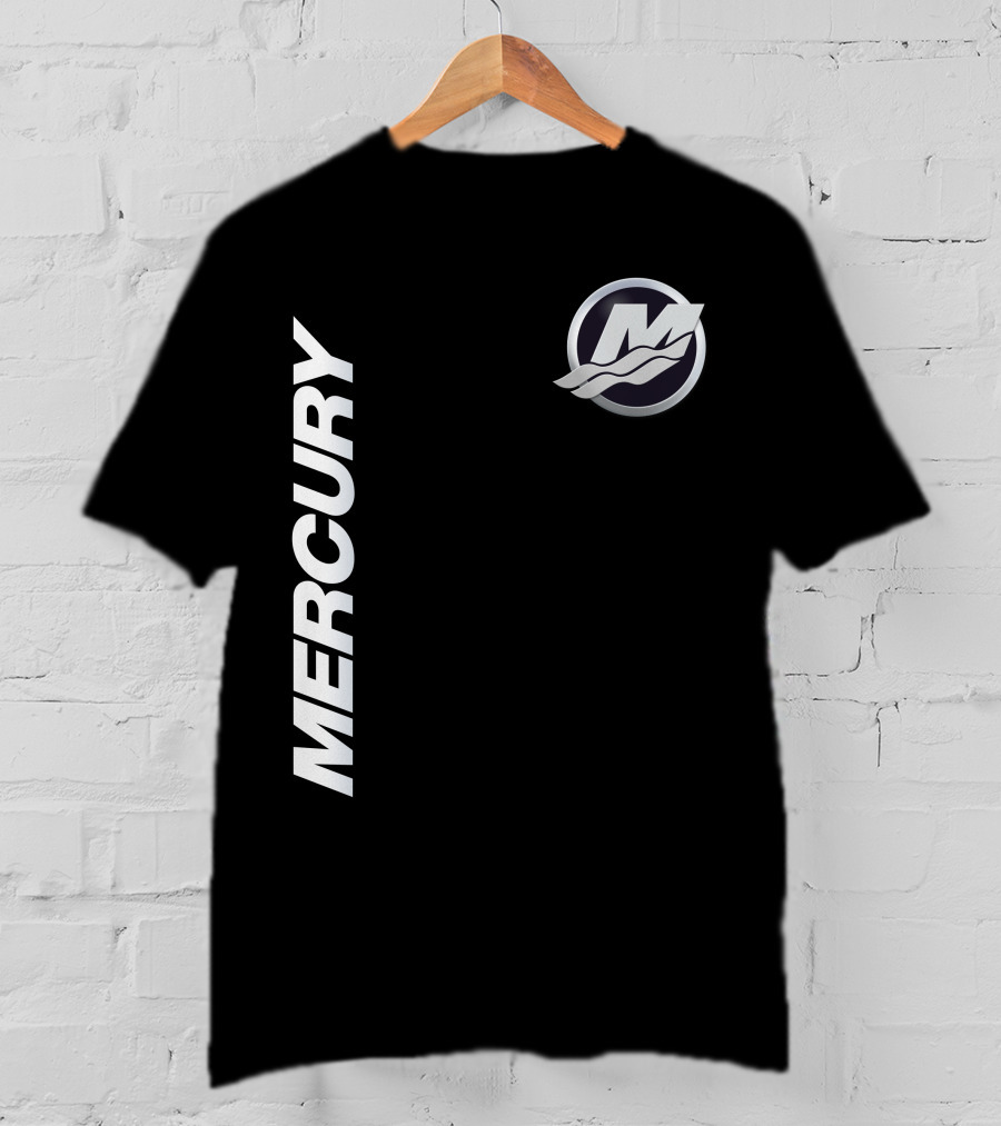 Mercury Marine 07 Logo With Stylized M And Waves T-Shirt
