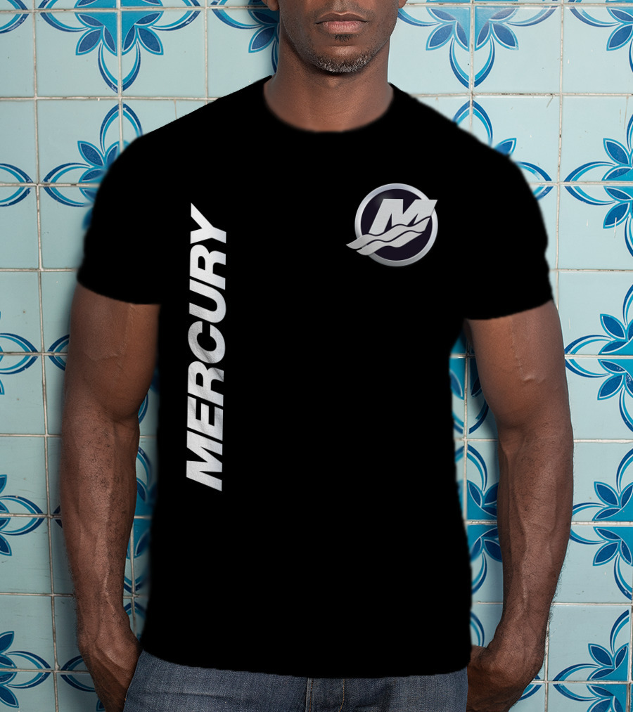Mercury Marine 07 Logo With Stylized M And Waves T-Shirt