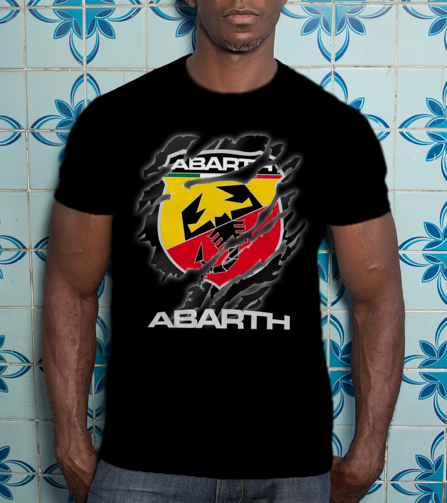 Abarth Logo Torn Claw Marks Racing T-Shirt