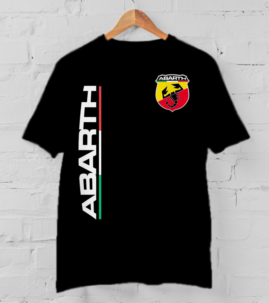 Abarth Logo With Italian Flag Colors And Scorpion T-Shirt