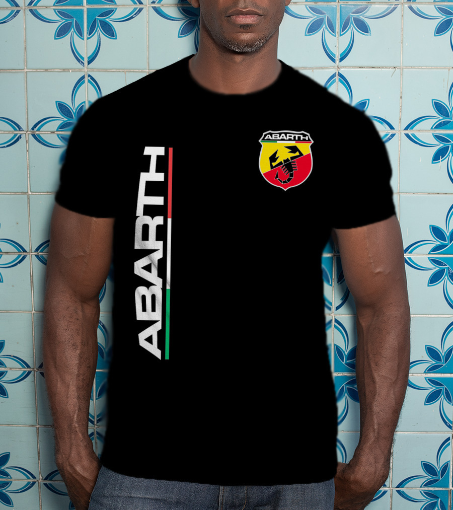 Abarth Logo With Italian Flag Colors And Scorpion T-Shirt