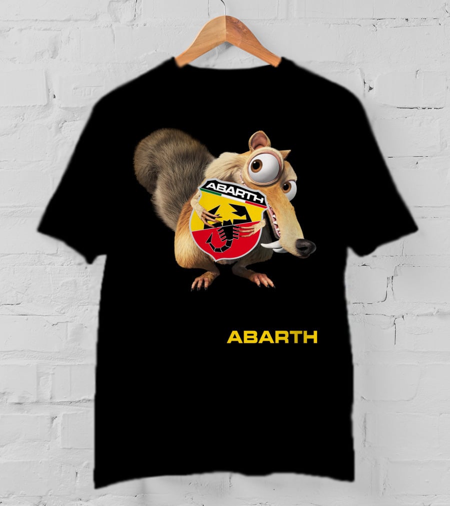 Abarth Ice Age Scrat Holding Scorpion T-Shirt