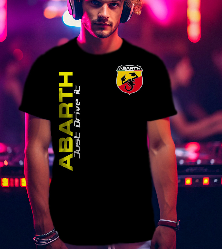 Abarth Just Drive It Scorpion Shield T-Shirt