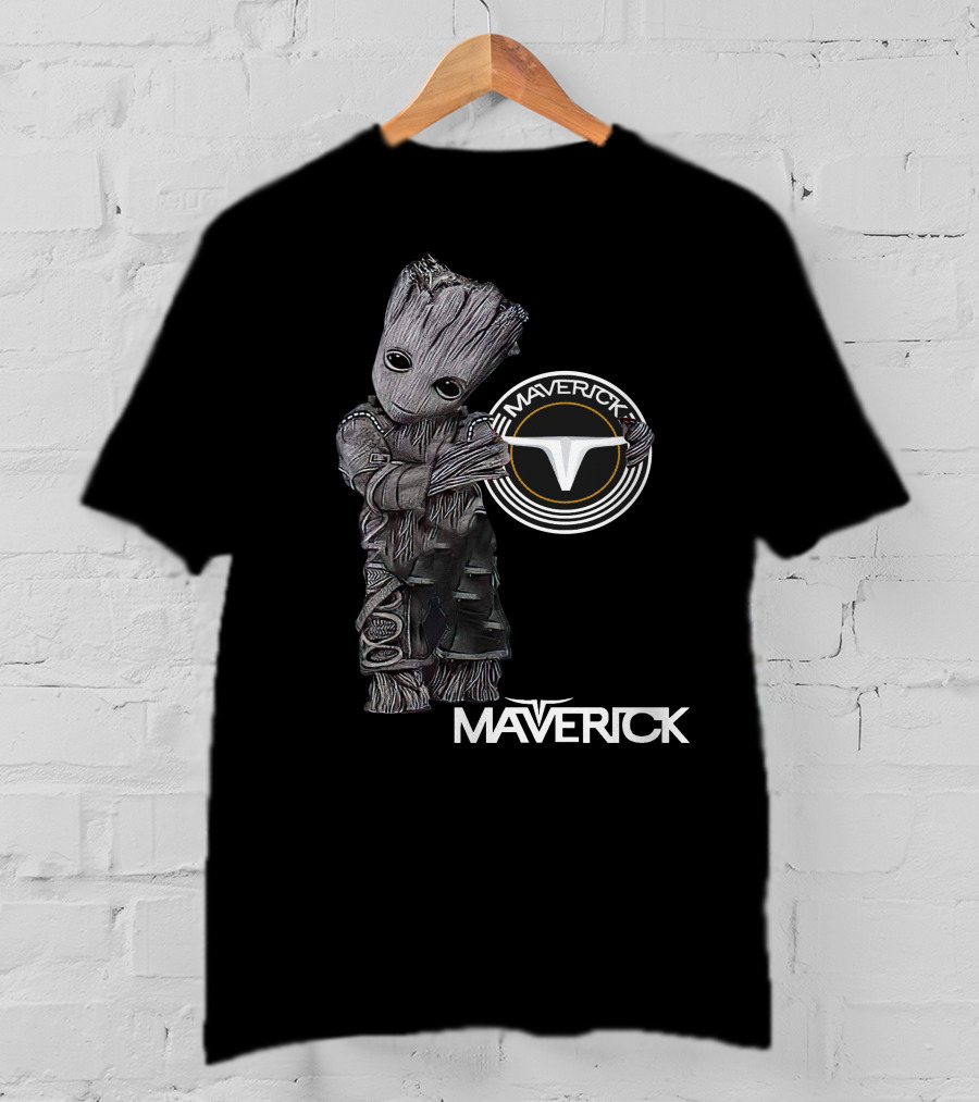 Maverick 06 Groot Character With Tesla-Inspired T-Shirt