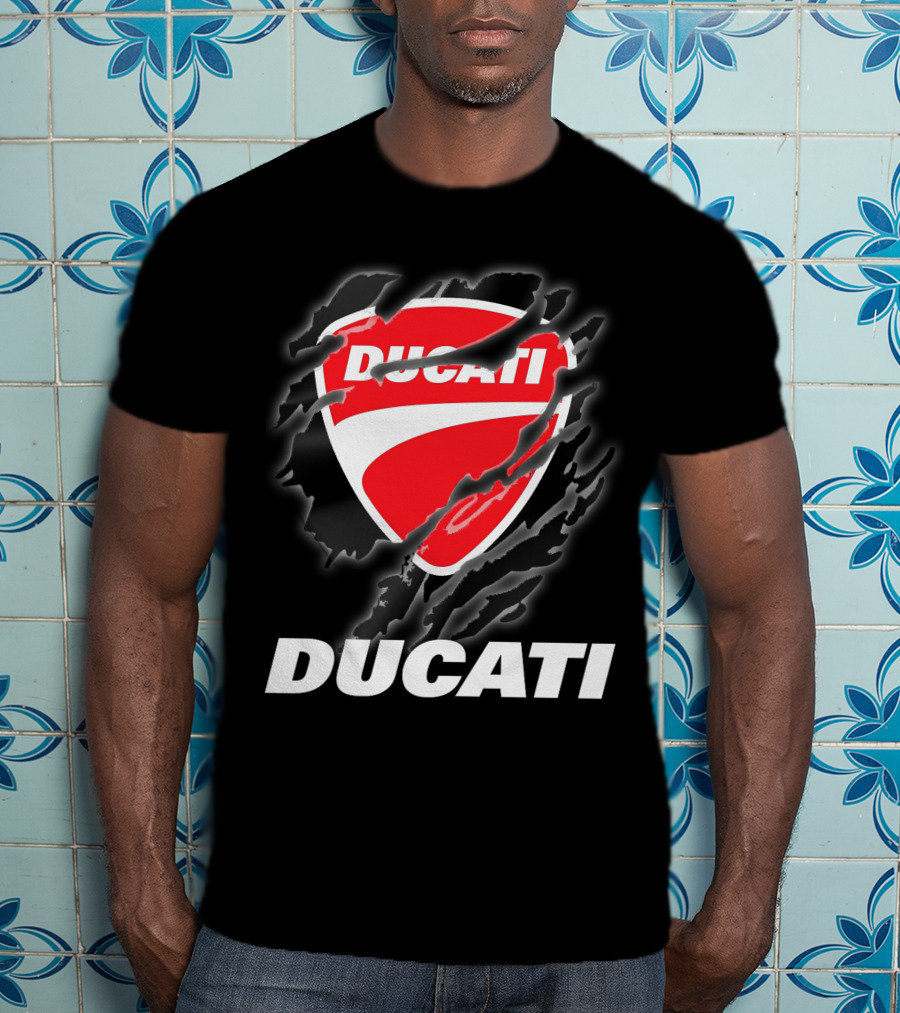 Ducati Logo Red Shield Moto Enthusiast T-Shirt
