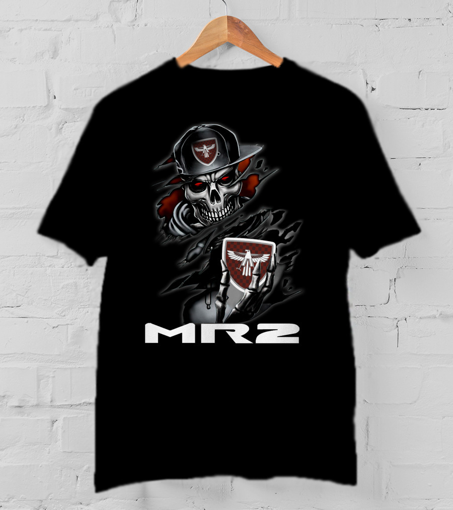 Mr2 Grim Reaper Skull With Shield T-Shirt