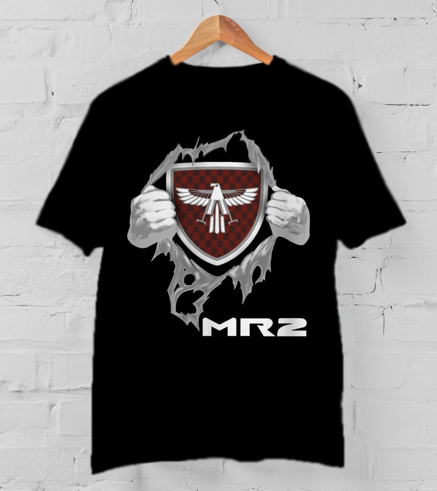 Mr2 Red Checkered Shield With Winged Eagle T-Shirt