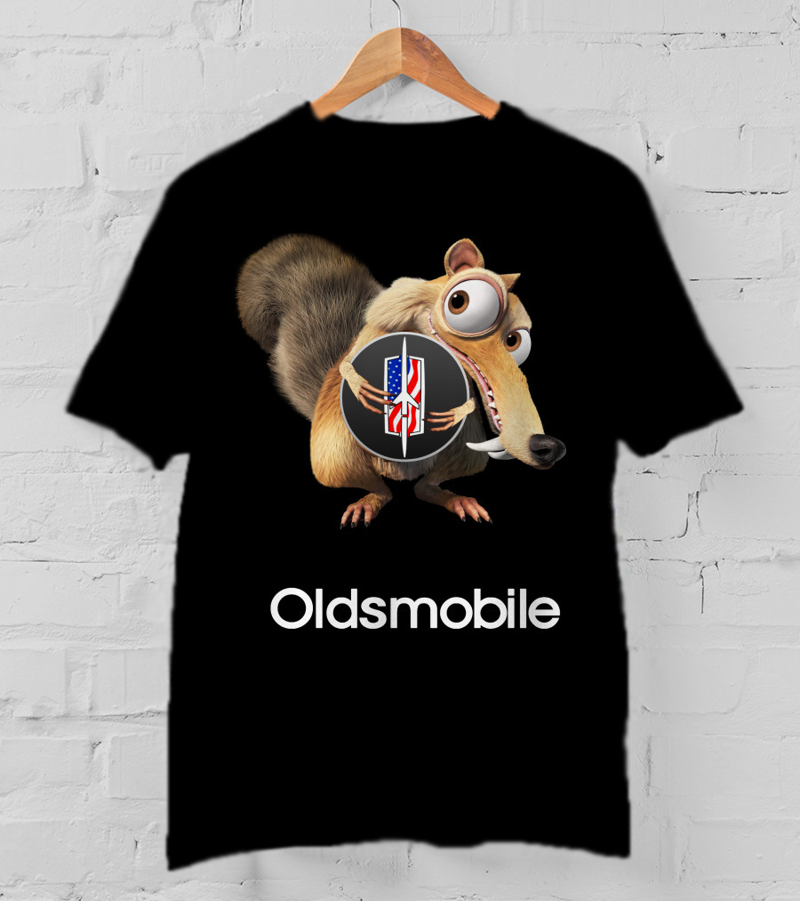 Oldsmobile Ice Age Scrat Rocket Badge T-Shirt