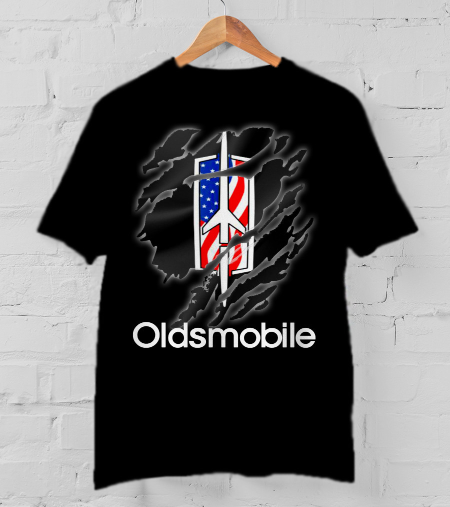 Oldsmobile American Flag Claw Mark T-Shirt