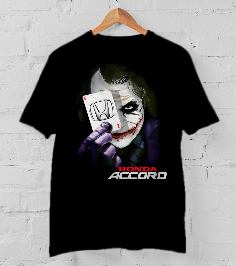 Honda Accord Joker Playing Card T-Shirt