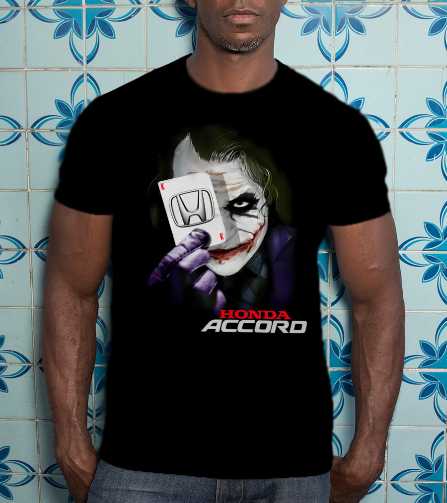 Honda Accord Joker Playing Card T-Shirt