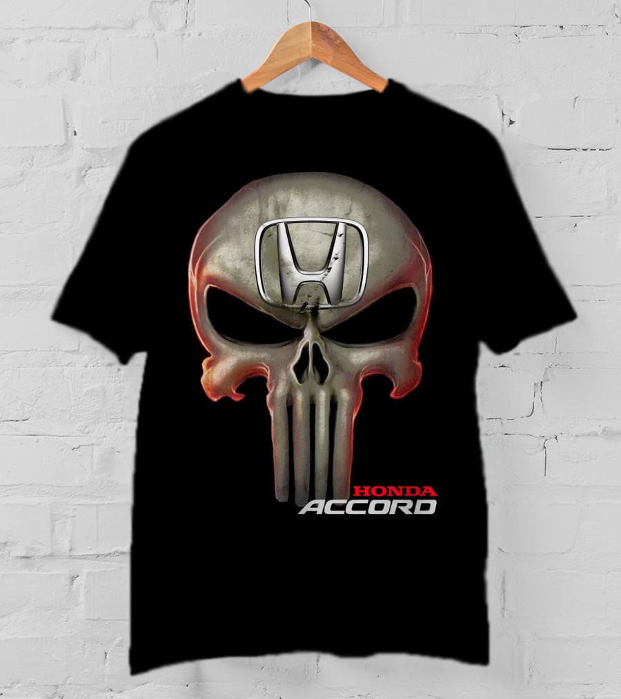Honda Accord Punisher Skull T-Shirt