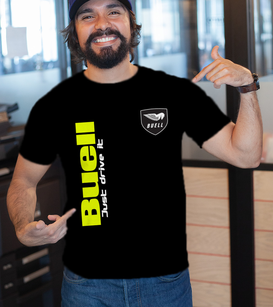 Buell Just Drive It Wing T-Shirt