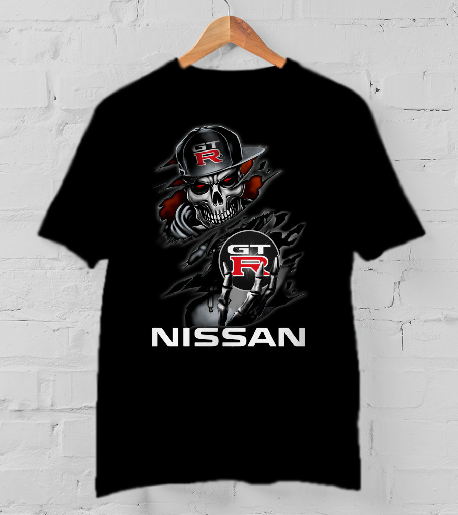 Nissan Gt-R Skull Graphic T-Shirt