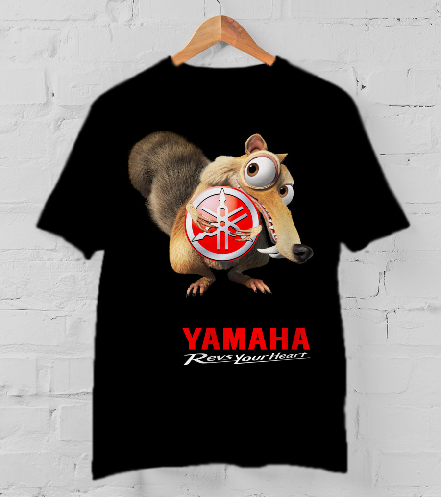 Yamaha Revs Your Heart Ice Age Scrat T-Shirt