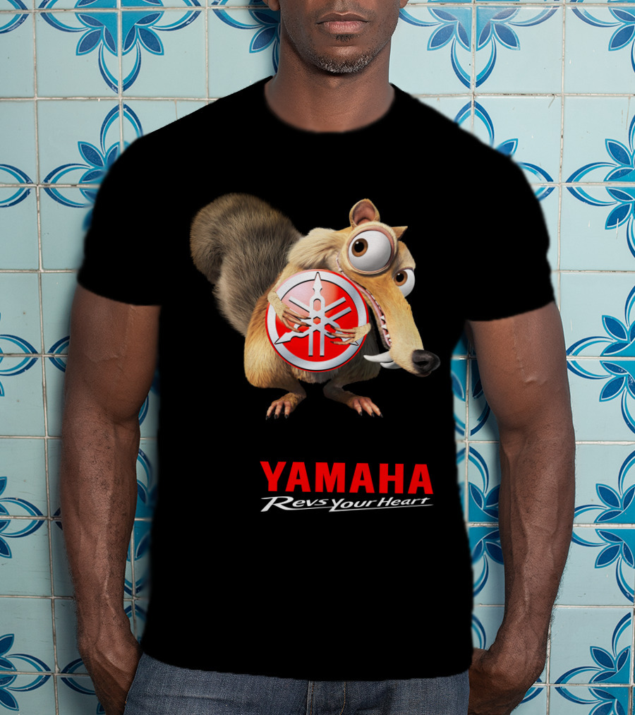 Yamaha Revs Your Heart Ice Age Scrat T-Shirt