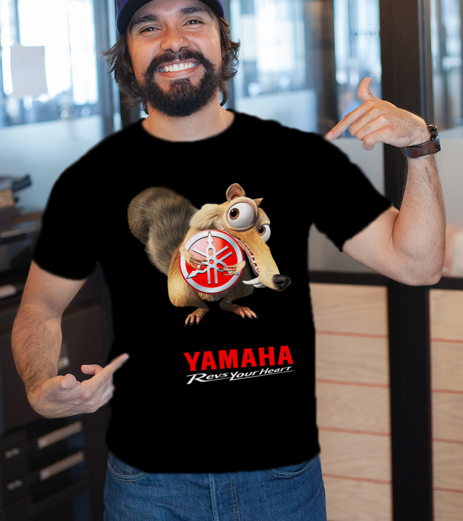 Yamaha Revs Your Heart Ice Age Scrat T-Shirt