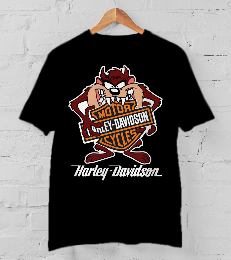 Harley Davidson Motorcycles Taz Looney Tunes T-Shirt