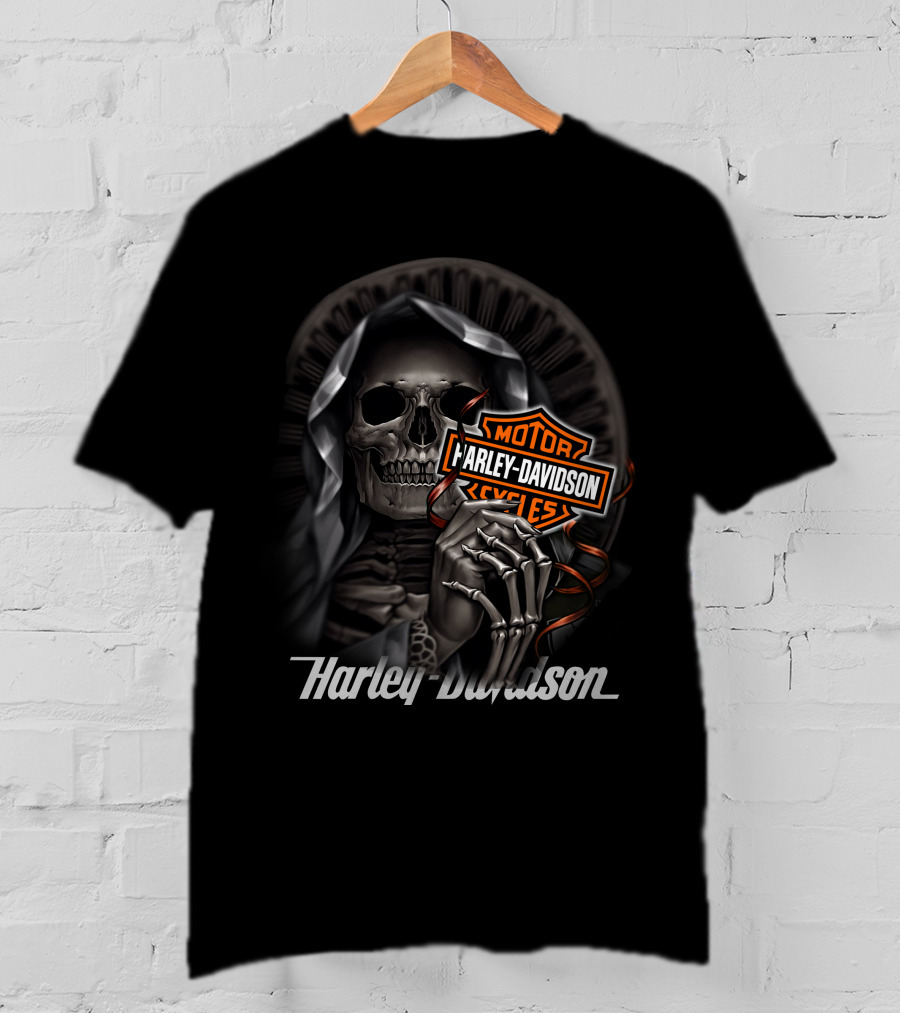 Harley Davidson Motorcycles Skeleton Reaper T-Shirt