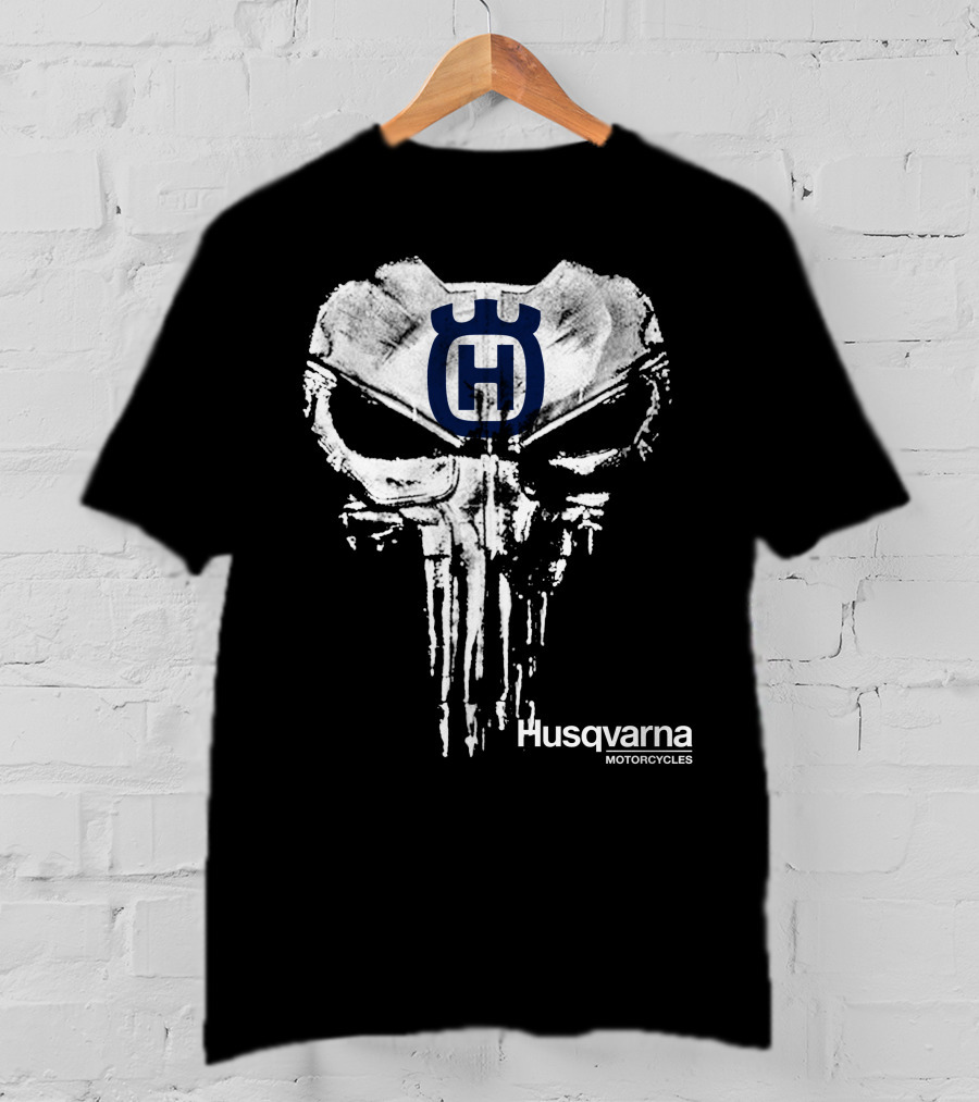Husqvarna Motorcycles Punisher Skull T-Shirt