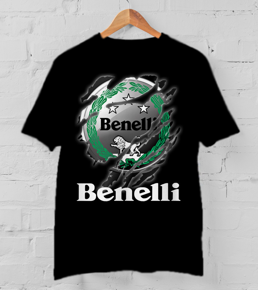 Benelli Logo With Stars And Lion T-Shirt