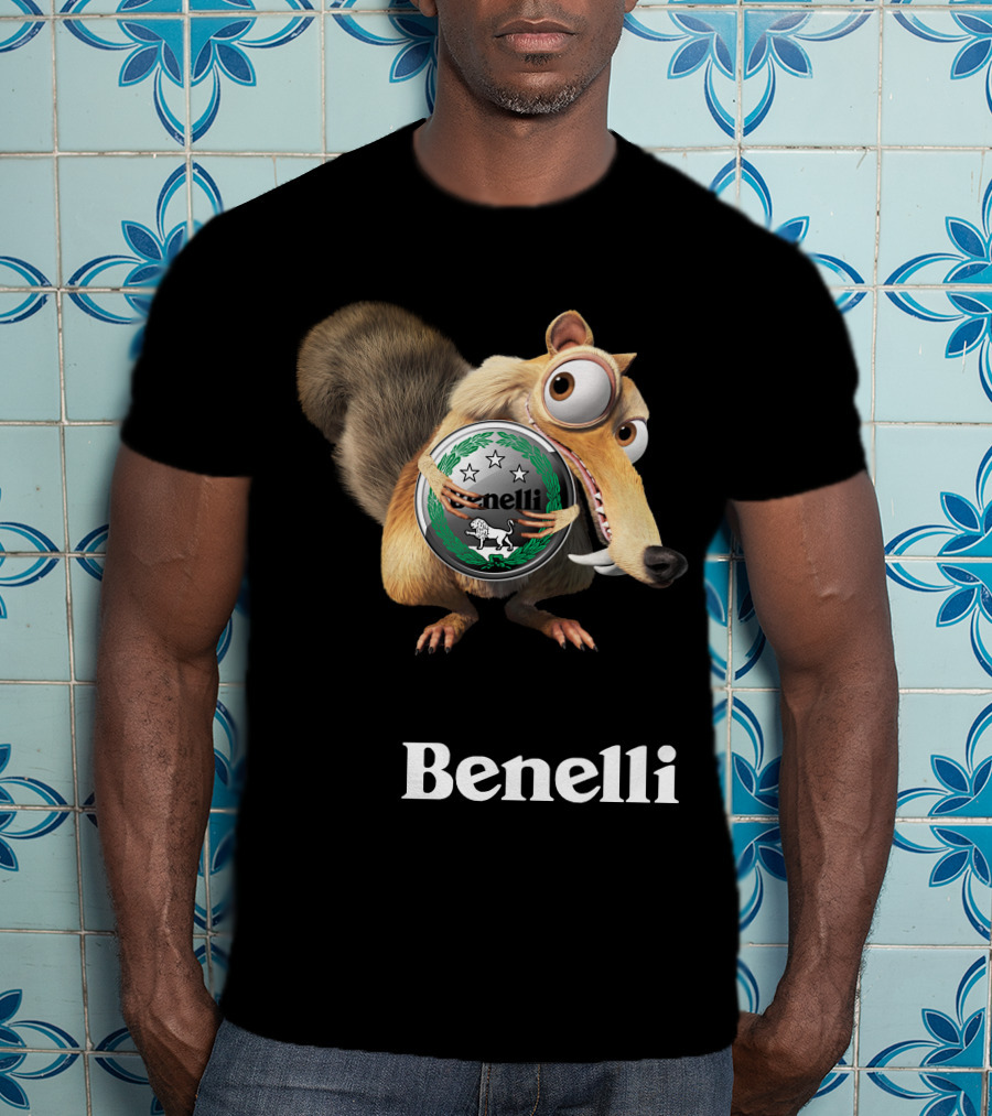 Benelli Ice Age Squirrel Hugging T-Shirt