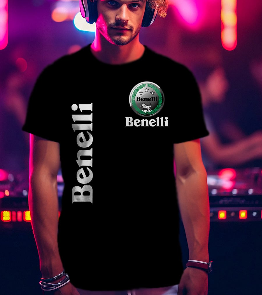 Benelli Logo With Stars Lion T-Shirt