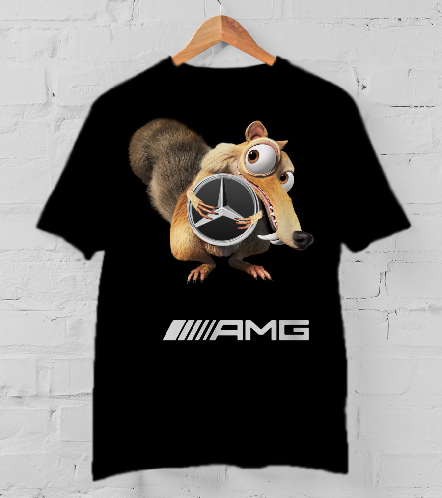Amg Mercedes-Benz Ice Age Scrat Holding Logo T-Shirt