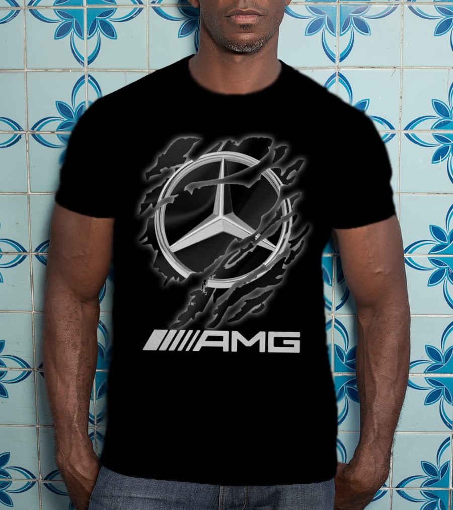 Mercedes Amg Logo With Claw Marks T-Shirt