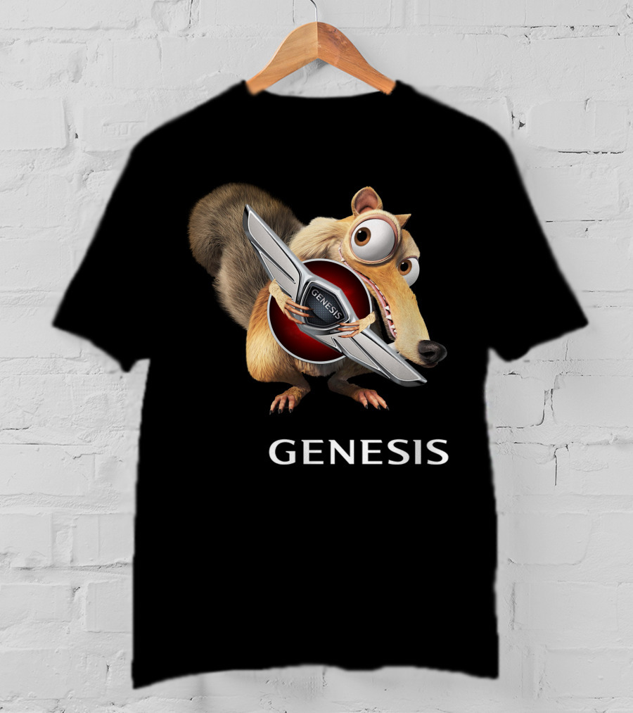 Ice Age Scrat Holding Genesis Car T-Shirt