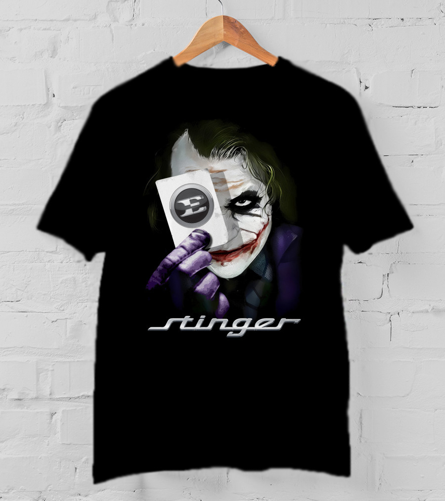 Stinger Joker Playing Card Face T-Shirt